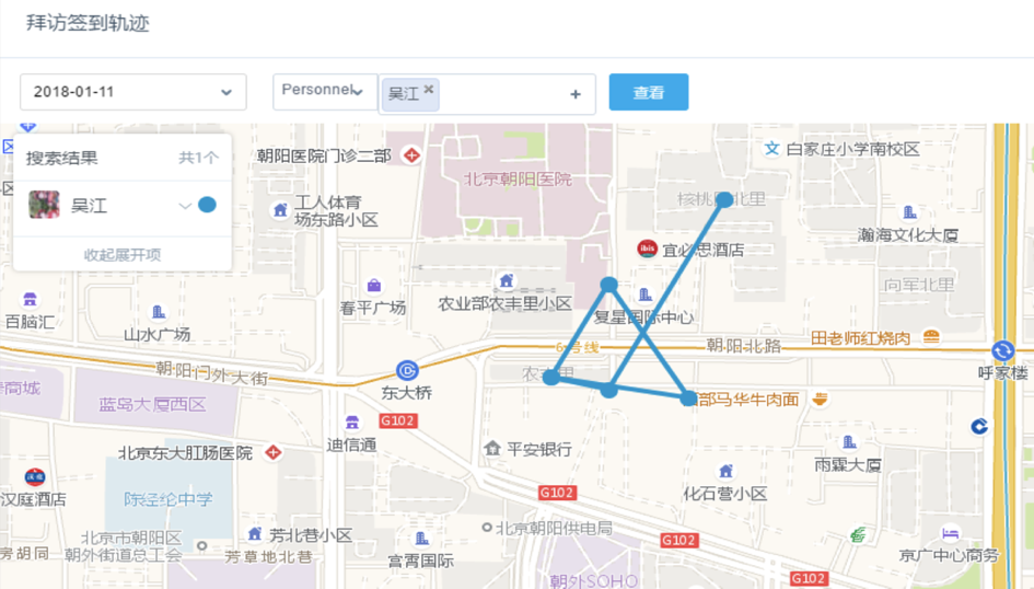 石家庄销售易CRM拜访签到轨迹 石家庄销售易CRM拜访签到轨迹